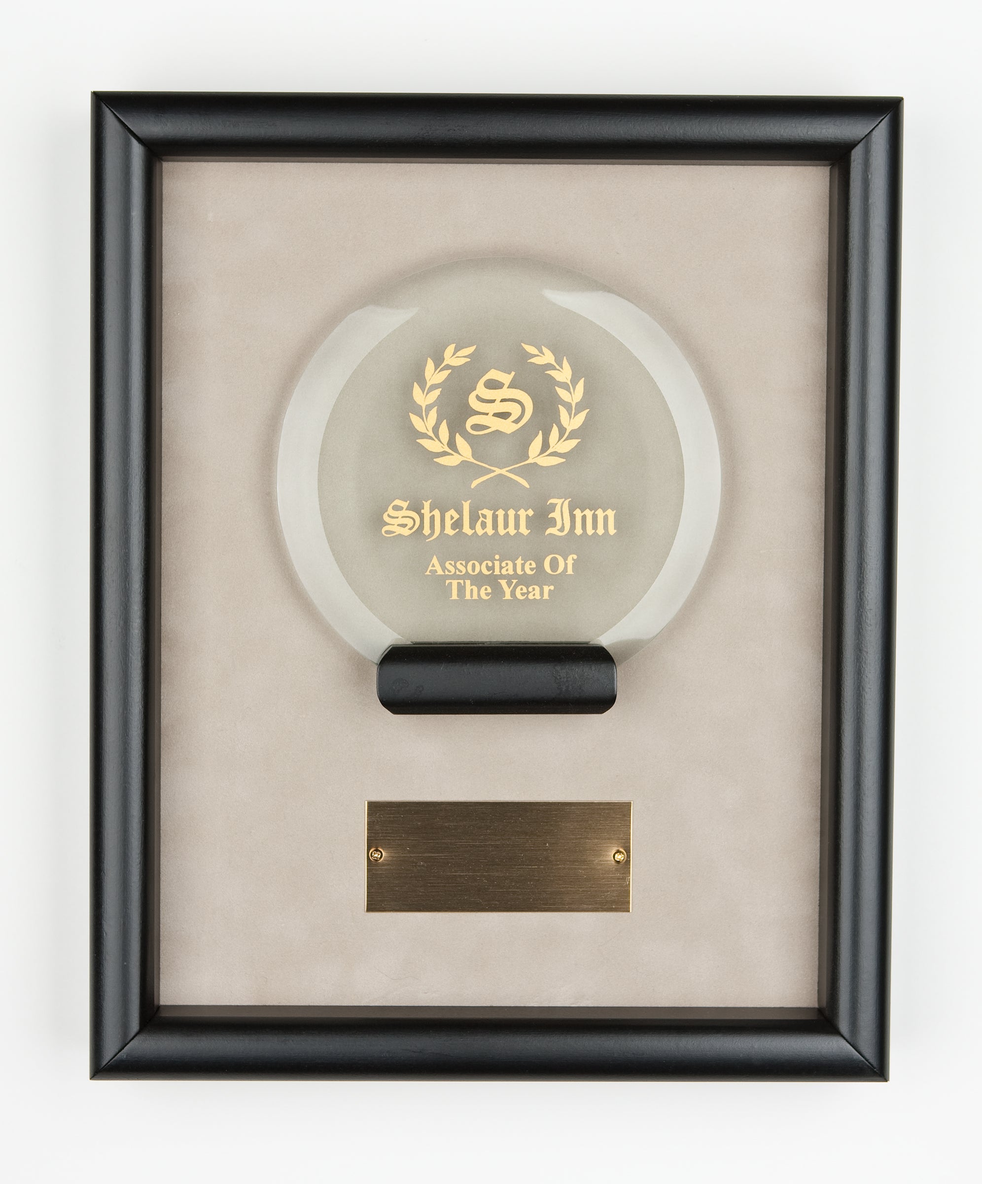 The Classic Award Plaque - Companion | Frame: Black