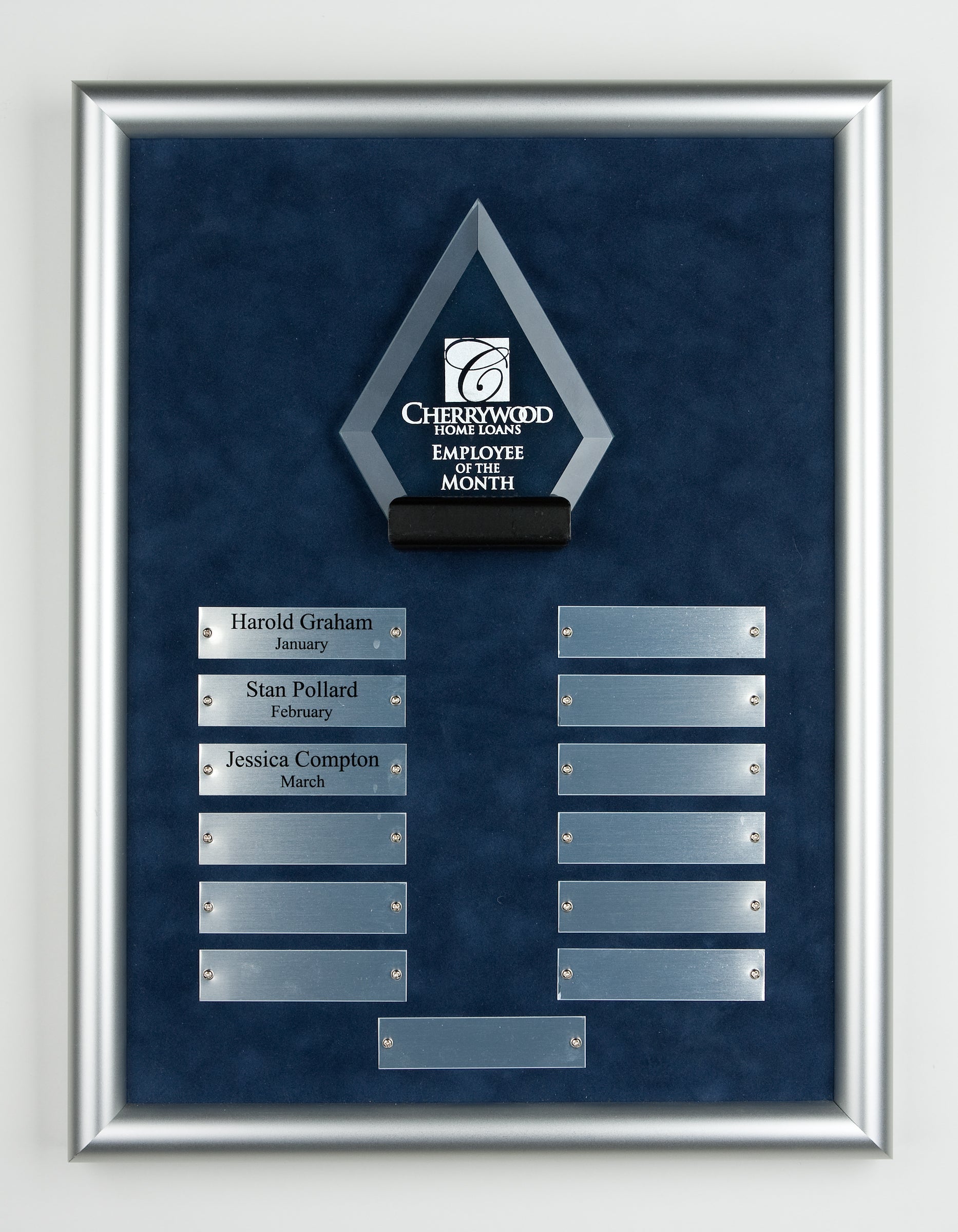 The Classic Award Plaque - Frame: Silver